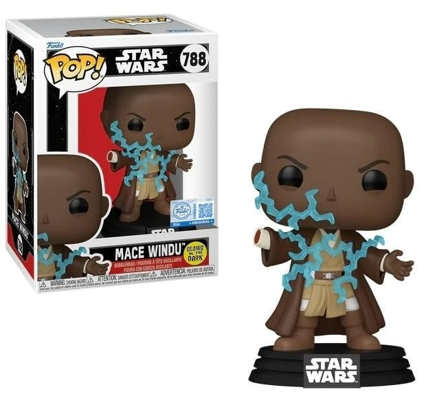 FUNKO POP Star Wars: Revenge Of The Sith - 788 Mace Windu (Glows in the Dark) (Exclusive) 9cm Funko