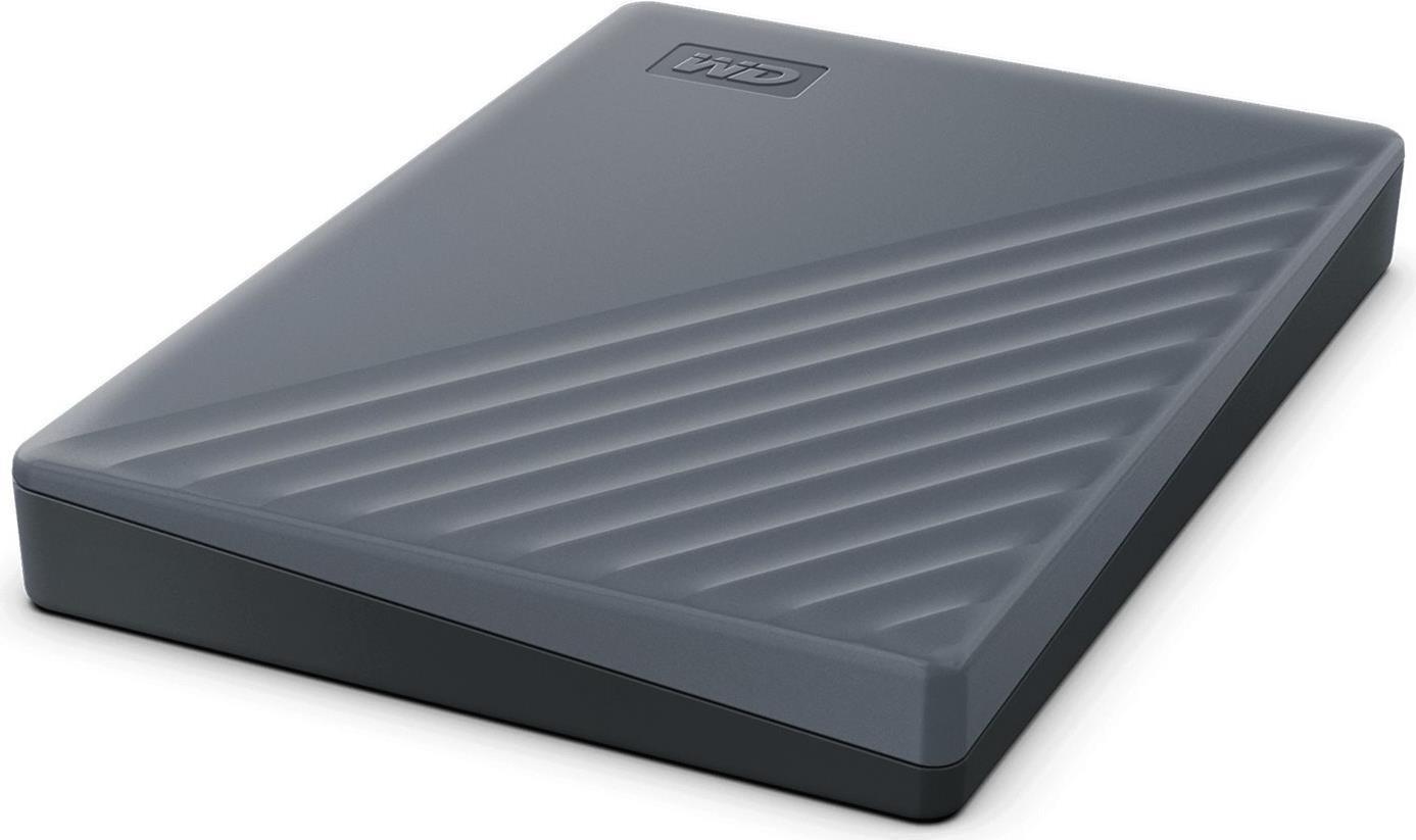 Hard Disk esterno WD My Passport WDBWML0020BGY- crittografato - 2TB - USB 3,2 Gen 1 (USB-C) - 256-Bit-AES - Silicon Gray (WDBWML0020BGY-WESN) - Disponibile in 5-6 giorni lavorativi Western Digital