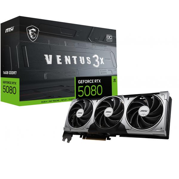 MSI GeForce RTX 5080 16G VENTUS 3X OC - Grafikkarten MSI