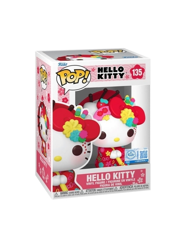 FUNKO POP Sanrio: Hello Kitty - 135 Hello Kitty In Kimono (Exclusive) 9cm - Disponibile in 2/3 giorni lavorativi Funko