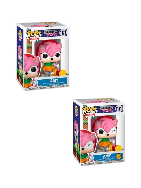 FUNKO POP Games: Sonic The Hedgehog - 1171 Amy With Chase 9cm - Disponibile in 2/3 giorni lavorativi Funko