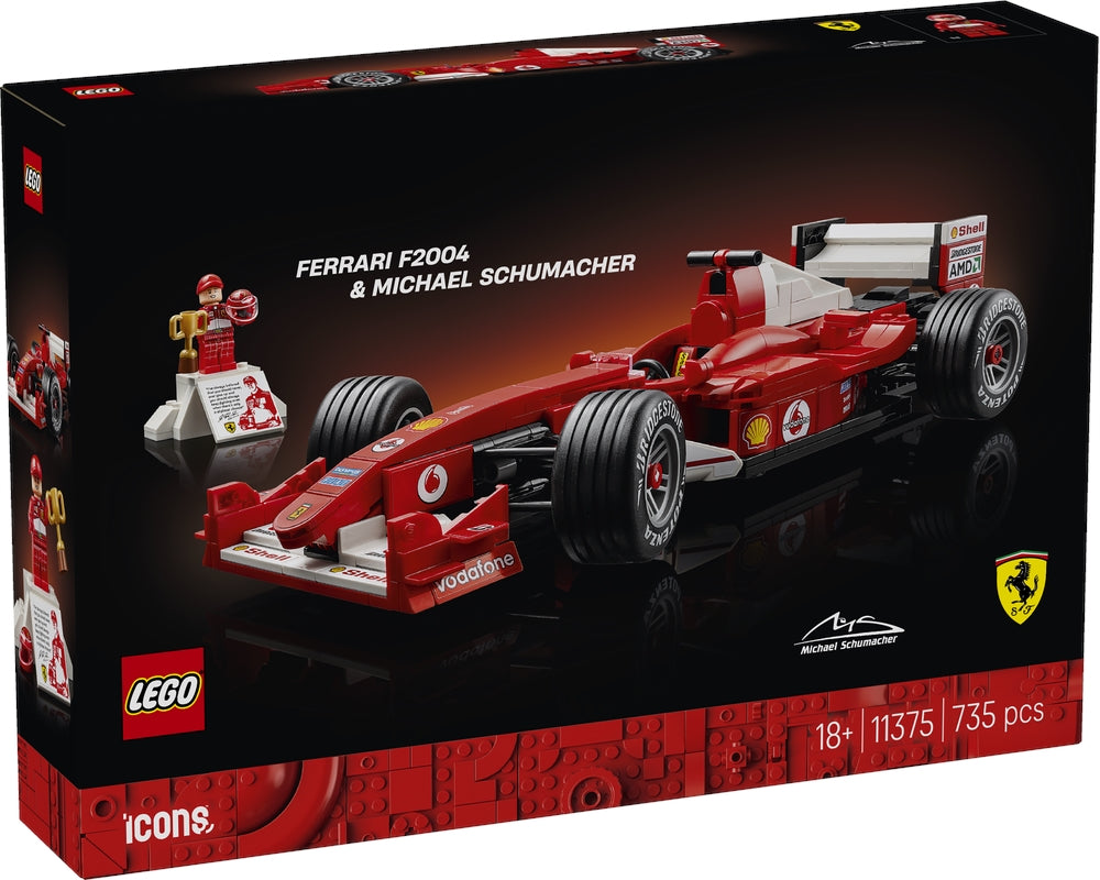 LEGO 11375 Icons - Ferrari F2004 e Michael Schumacher LEGO