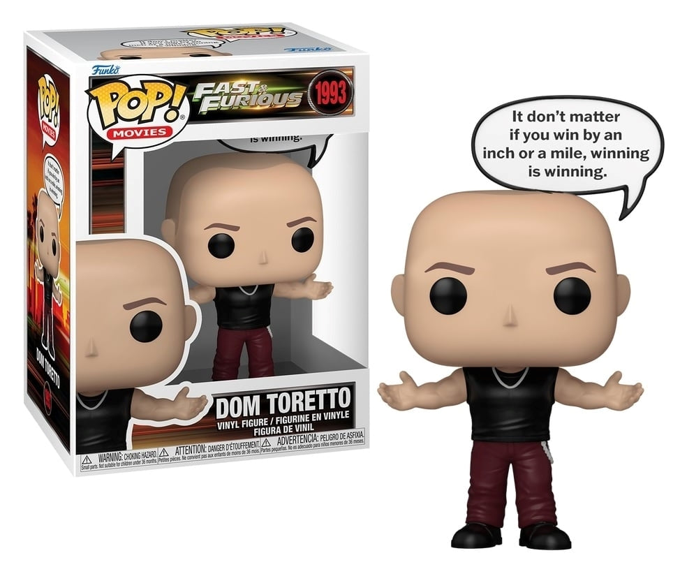 FUNKO POP Sayings Movies: Fast & Furious - 1993 Dominic Toretto 9cm Funko