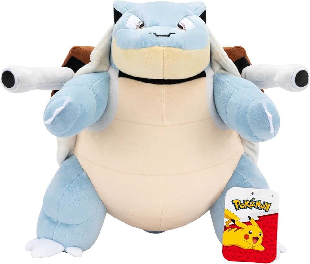 JAZWARES Pokemon: Blastoise - Peluche 27cm - Disponibile in 2/3 giorni lavorativi Jazwares