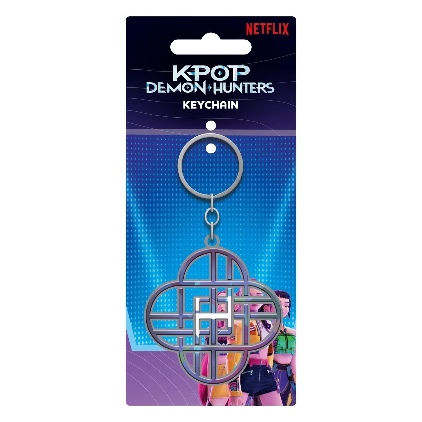 PYRAMID K-POP DEMON HUNTERS (HUNTRIX LOGO) METAL KEYCHAIN Pyramid