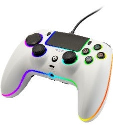 QUBICK WIRED CONTROLLER RGB WHITE (PS5) GED