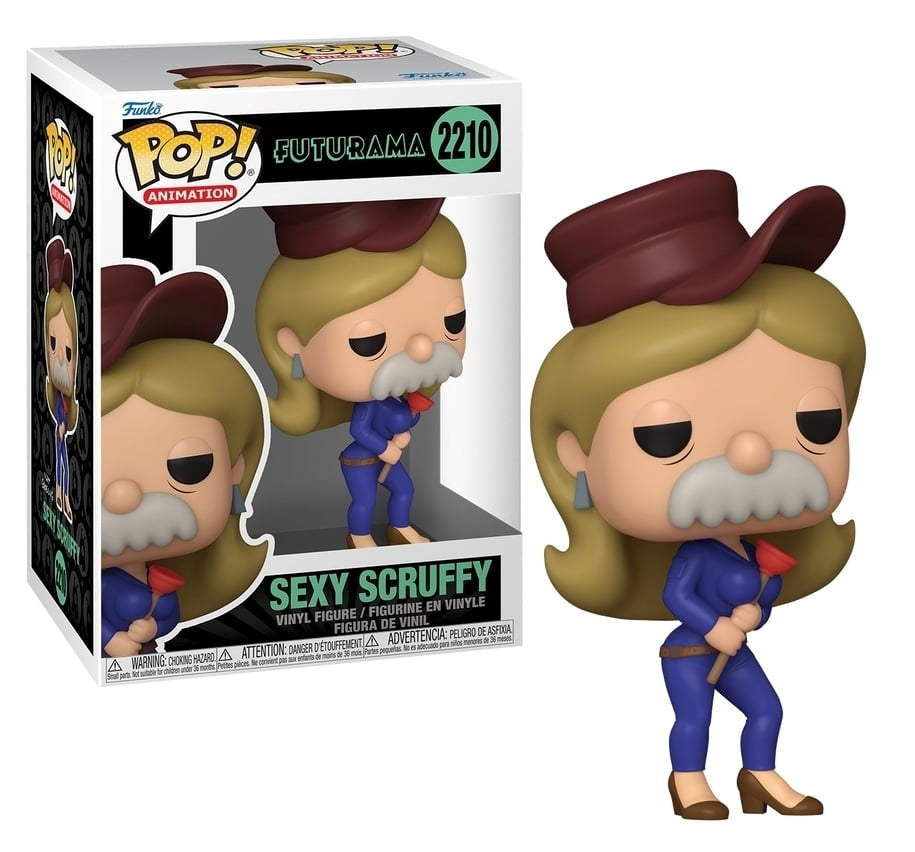 FUNKO POP Animation: Futurama - 2210 Sexy Scruffy 9cm Funko
