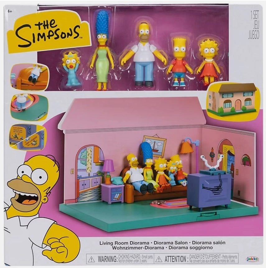 JAKKS PACIFIC The Simpsons Deluxe Living Room Diorama MX Jakks Pacific