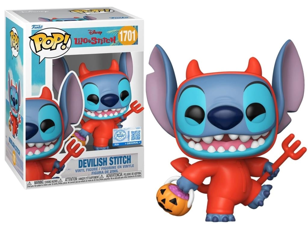 FUNKO POP Disney: Lilo & Stitch - 1701 Devilish Stitch (Exclusive) 9cm - Disponibile in 2/3 giorni lavorativi Funko