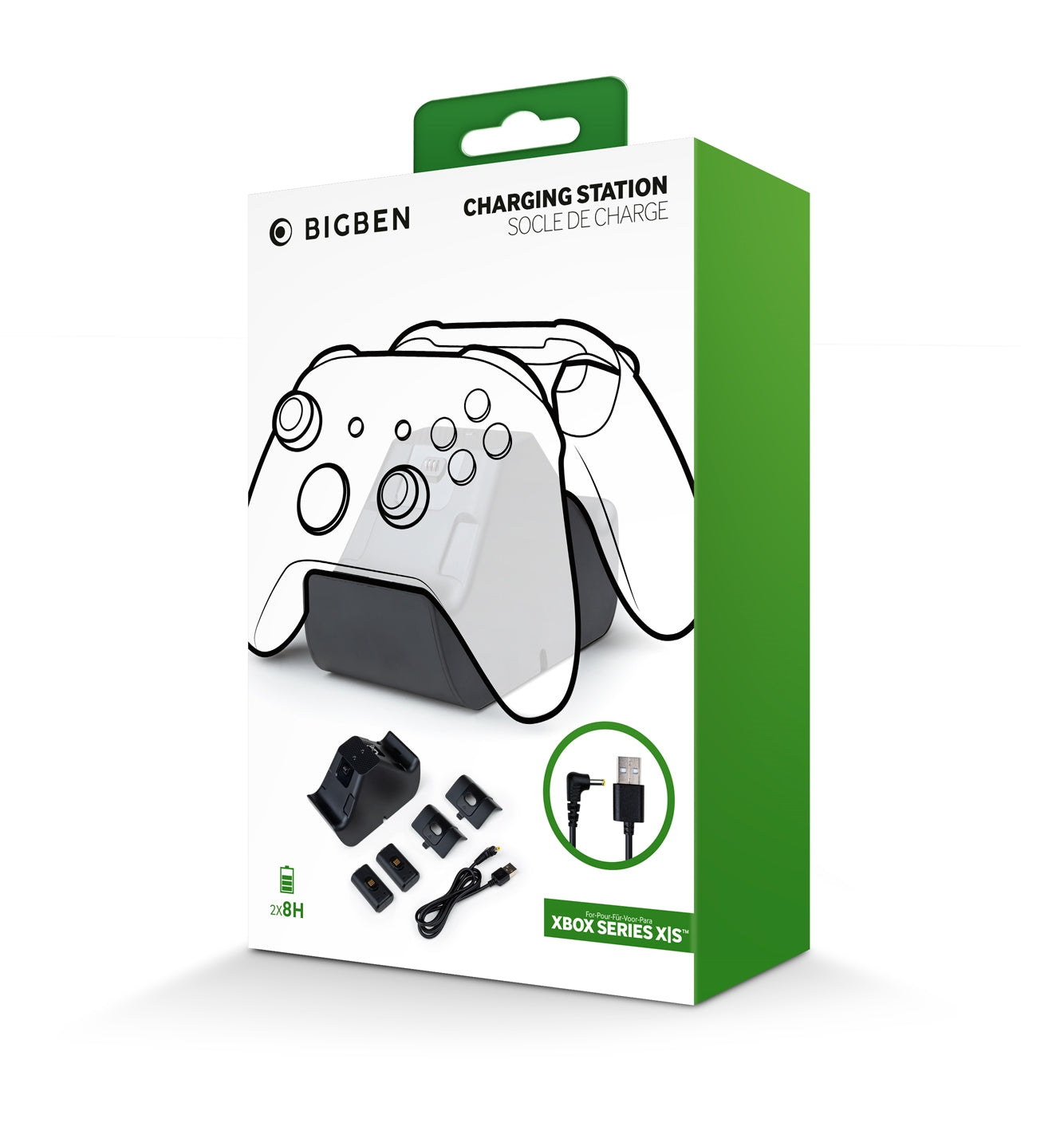 BIGBEN Base di ricarica Xbox Series X per 2 Controller Big Ben