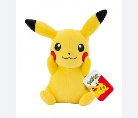 JAZWARES Pokemon: Pikachu (Smiling) - Peluche 20cm - Disponibile in 2/3 giorni lavorativi Jazwares