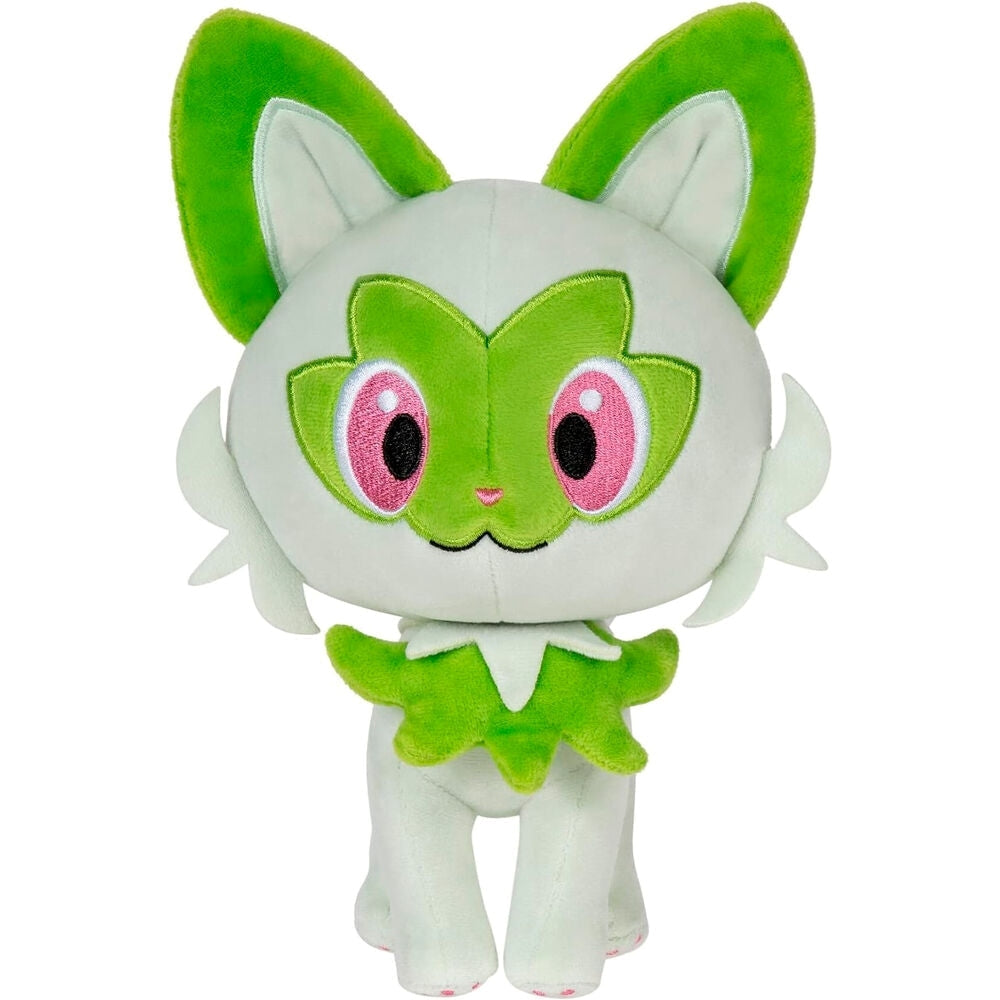 JAZWARES Peluche: Pokemon - Sprigatito 20cm - Disponibile in 2/3 giorni lavorativi Jazwares