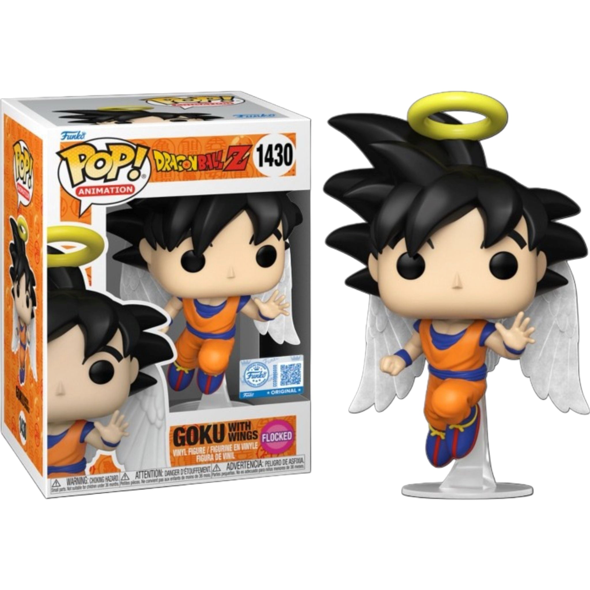 FUNKO POP Animation: Dragon Ball Z - 1430 Goku With Wings (Flocked) (Exclusive) 9cm Funko