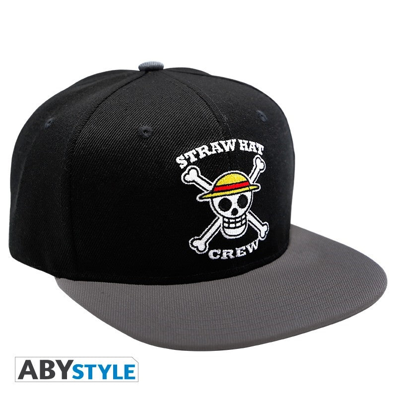 ABYSTYLE ONE PIECE - Snapback Cappellino: "Skull" Black & Grey Abystyle