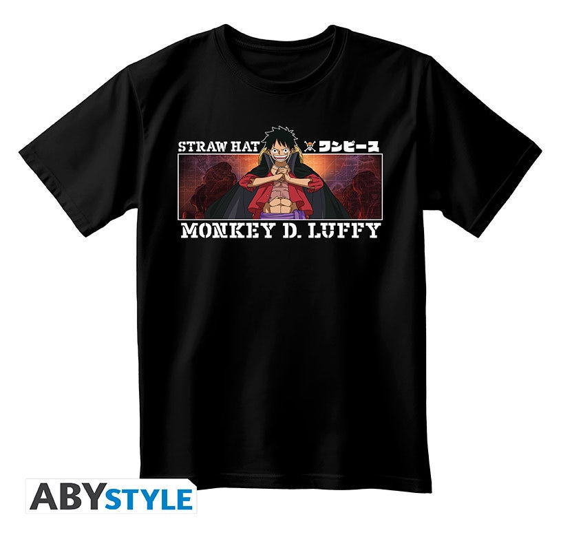 ONE PIECE - Tshirt unisex black - Monkey D. Luffy - Small - Unisex T-shirts - Disponibile in 2/3 giorni lavorativi Abystyle