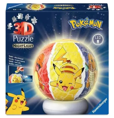 RAVENSBURGER Puzzle 3D Ball Nightlight Pokémon Ravensburger