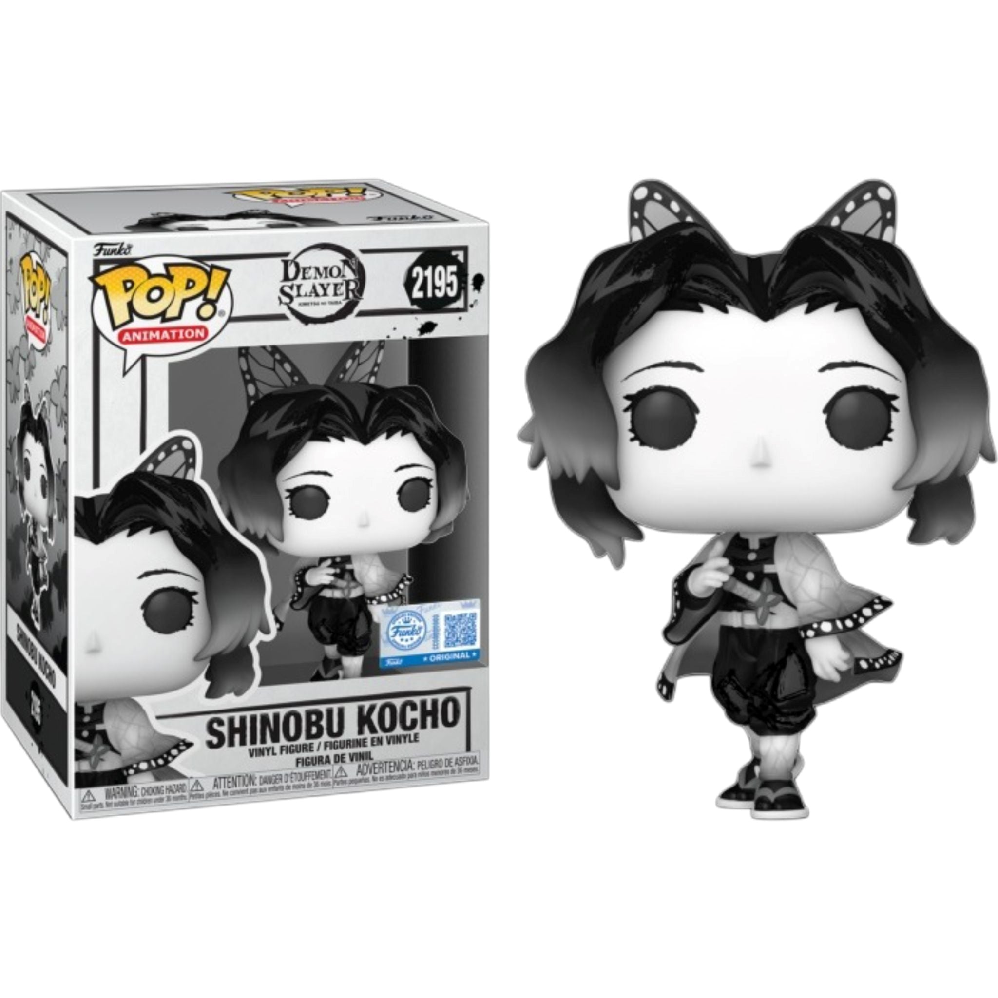FUNKO POP Animation: Demon Slayer - 2195 Shinobu Kocho (Sumi-ink) (Exclusive) 9cm - Disponibile in 2/3 giorni lavorativi Funko