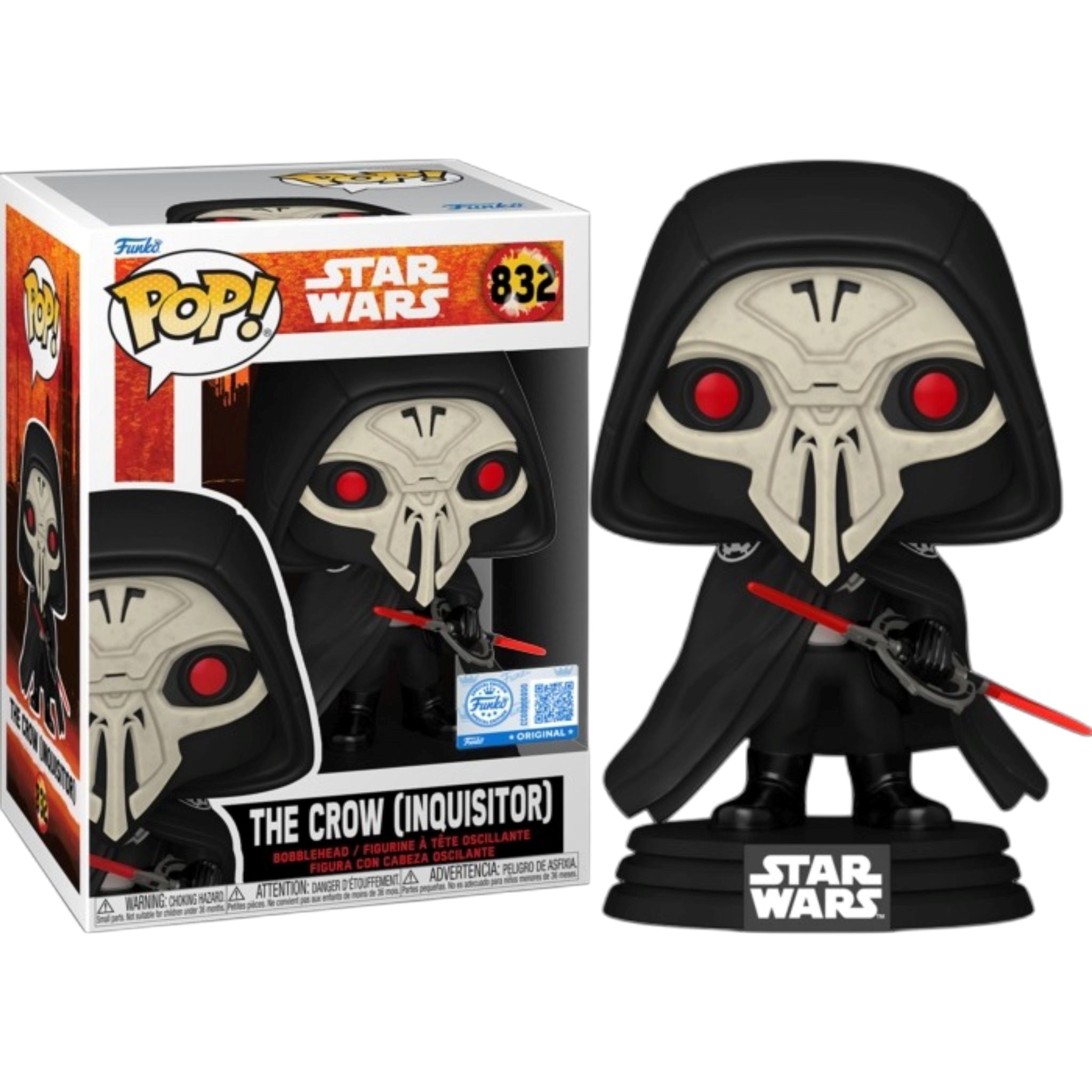FUNKO POP Star Wars - 832 The Crown (Inquisitor) (Exclusive) 9cm - Disponibile in 2/3 giorni lavorativi Funko