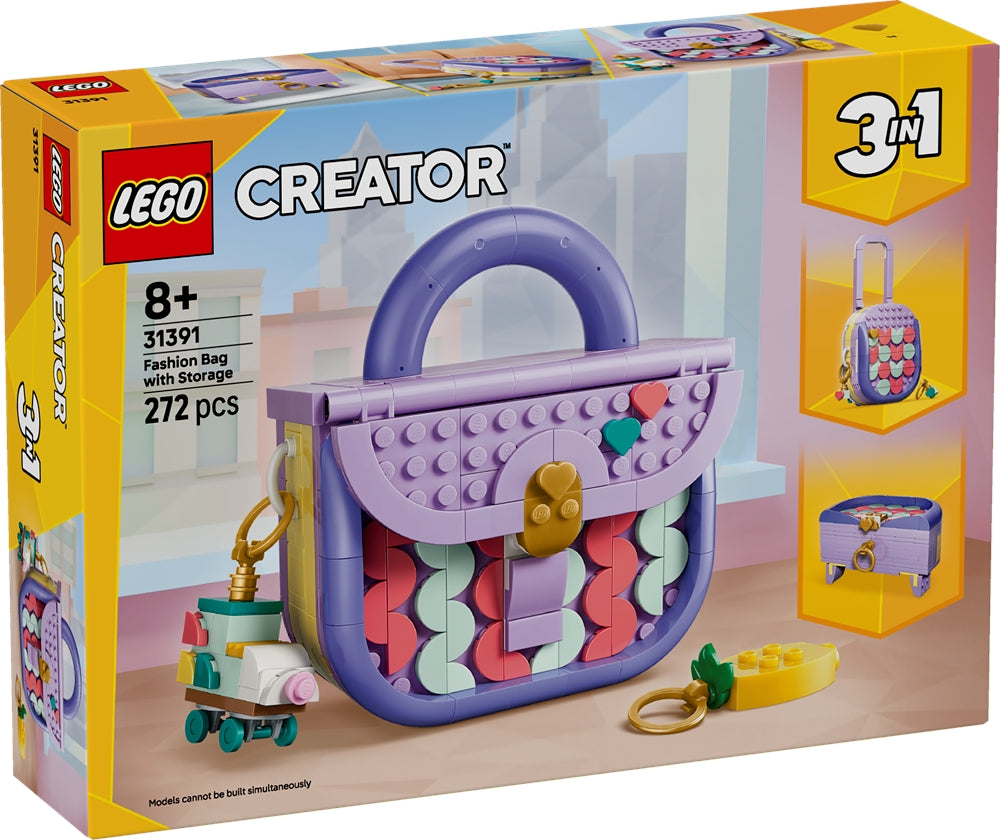 LEGO 31391 CREATOR - Borsetta Art Fashion con cassettino - Disponibile in 2/3 giorni lavorativi LEGO