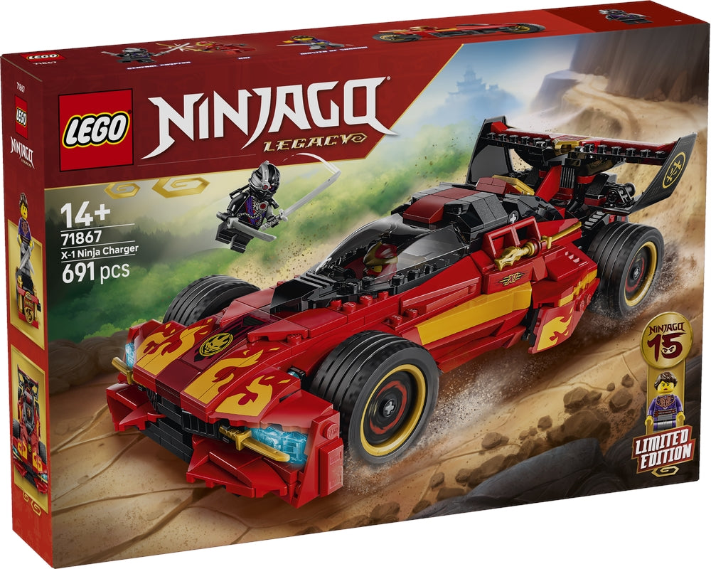 LEGO 71867 NINJAGO - Super-bolide Ninja X-1 - 15° Anniversario - Disponibile in 2/3 giorni lavorativi LEGO