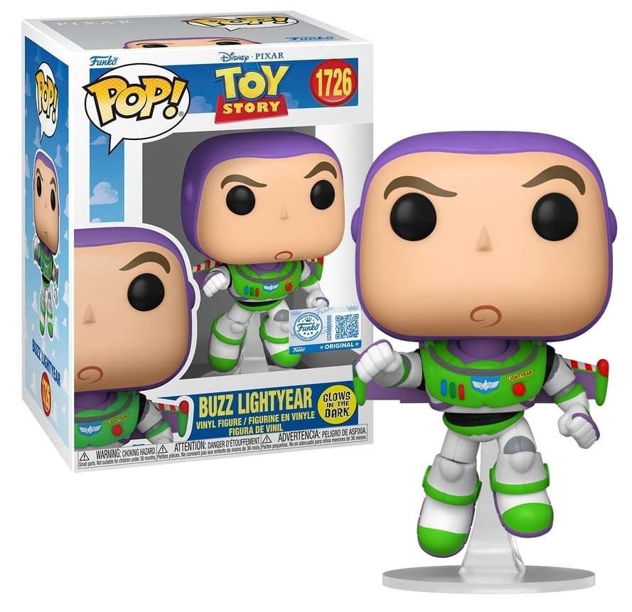 FUNKO POP Disney: Toy Story - 1726 Buzz Lightyear (Glows In The Dark) (Exclusive) 9cm - Disponibile in 2/3 giorni lavorativi Funko