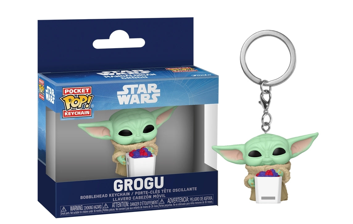 FUNKO POP Keychain Star Wars: The Mandalorian - Grogu With Snack - Disponibile in 2/3 giorni lavorativi Funko