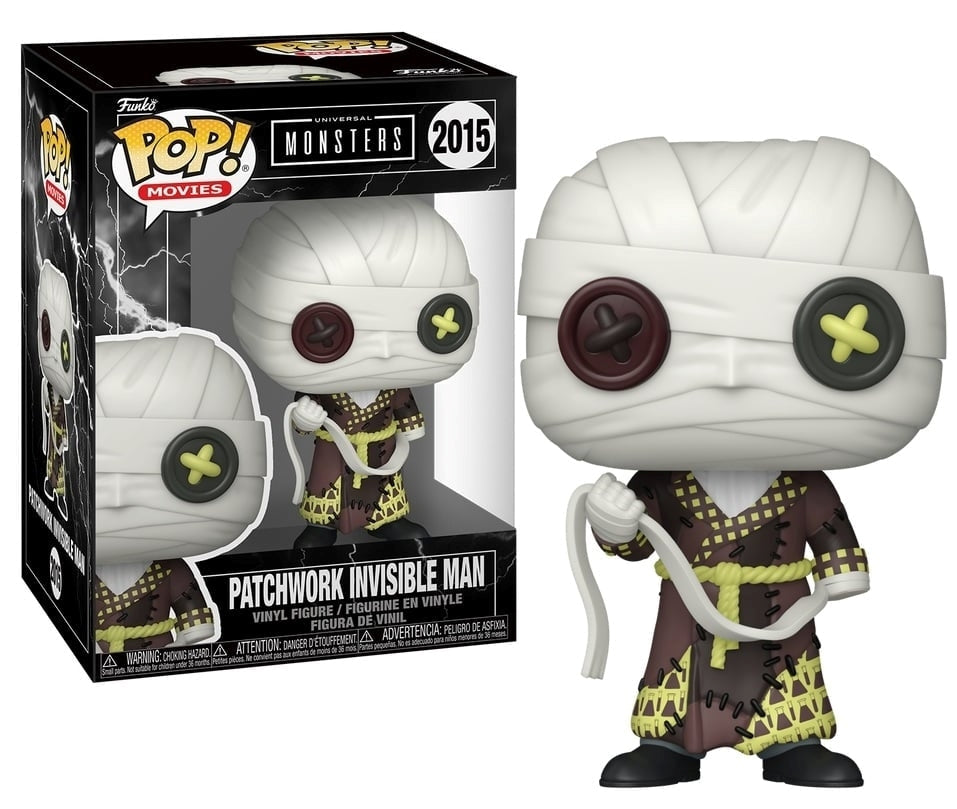 FUNKO POP Movies: Universal Monsters - 2015 Patchwork Invisible Man 9cm - Disponibile in 2/3 giorni lavorativi Funko
