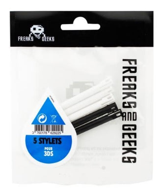 Stylet 3DS x5 (black and white) (in freaks and geeks bags + labels) - Disponibile in 2/3 giorni lavorativi Trade Invaders