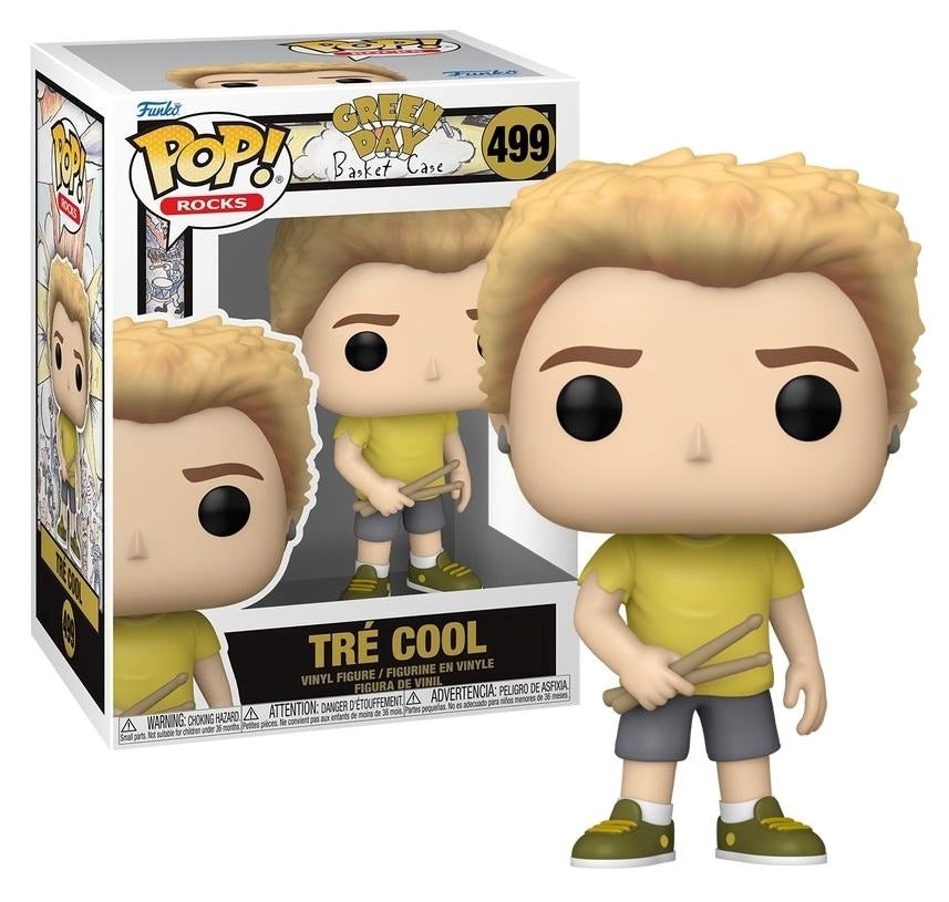 FUNKO POP Rocks: Green Day - 499 Tre Cool (Basket Case) 9cm - Disponibile in 2/3 giorni lavorativi Funko