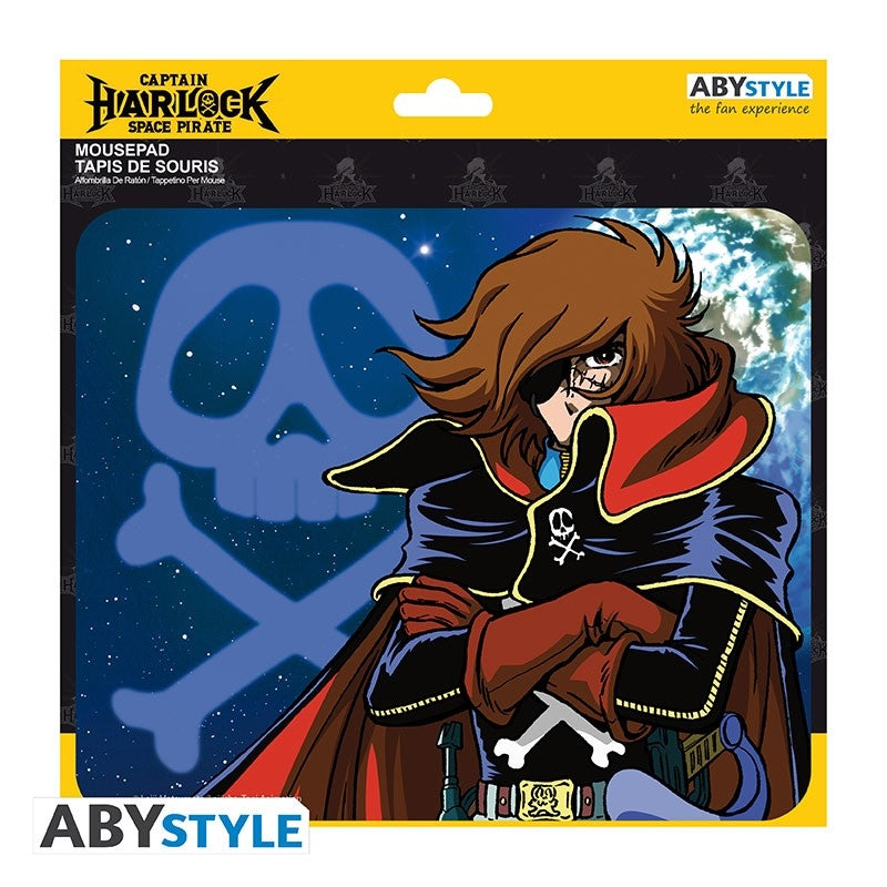ABYSTYLE ALBATOR - Flexible Mousepad : "Harlock & emblem - Disponibile in 2/3 giorni lavorativi Abystyle