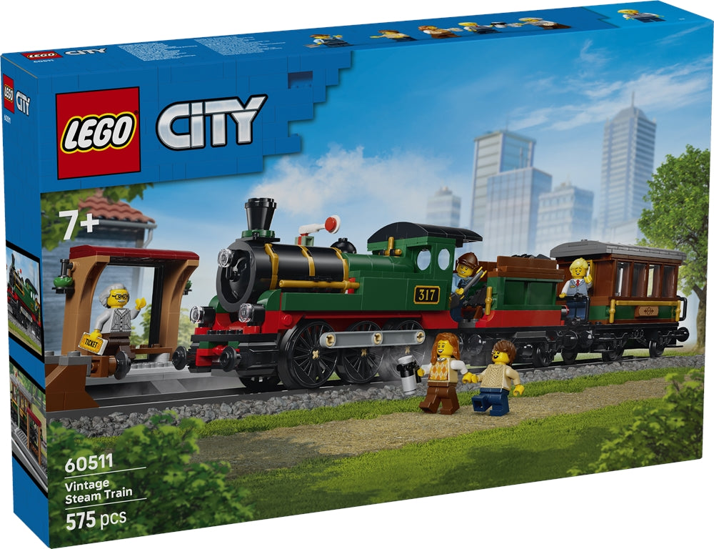 LEGO 60511 CITY - Treno a vapore vintage - Disponibile in 2/3 giorni lavorativi LEGO