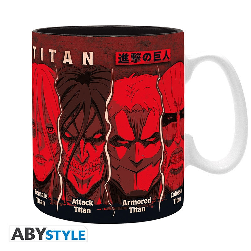 ABYSTYLE ATTACK ON TITAN - Tazza 460 ml: "All Titans Abystyle