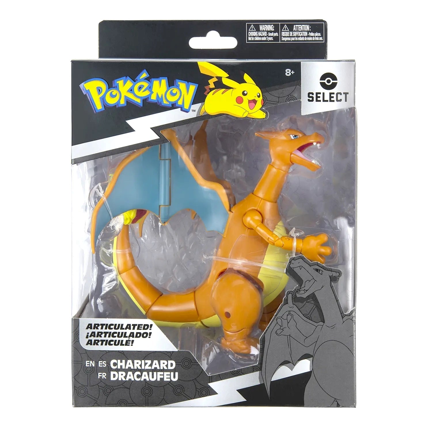 JAZWARES Select: Pokemon - Charizard 12cm Jazwares