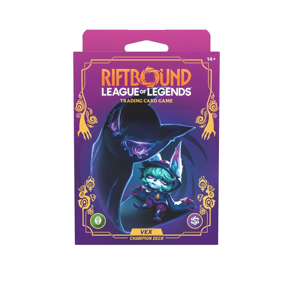 Riftbound: League of Legends TCG - Unleashed Champion Deck: Vex - Display (4 mazzi) - ENG Asmodee
