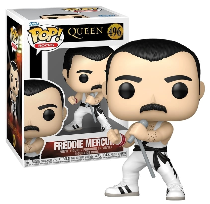 FUNKO POP Rocks - 496 Freddie Mercury (WHT Singlet) 9cm Funko
