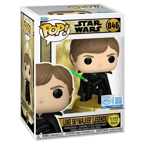 FUNKO POP Star Wars - 846 Luke Skywalker (Legends) (Glows in The Dark) (Exclusive) 9cm Funko