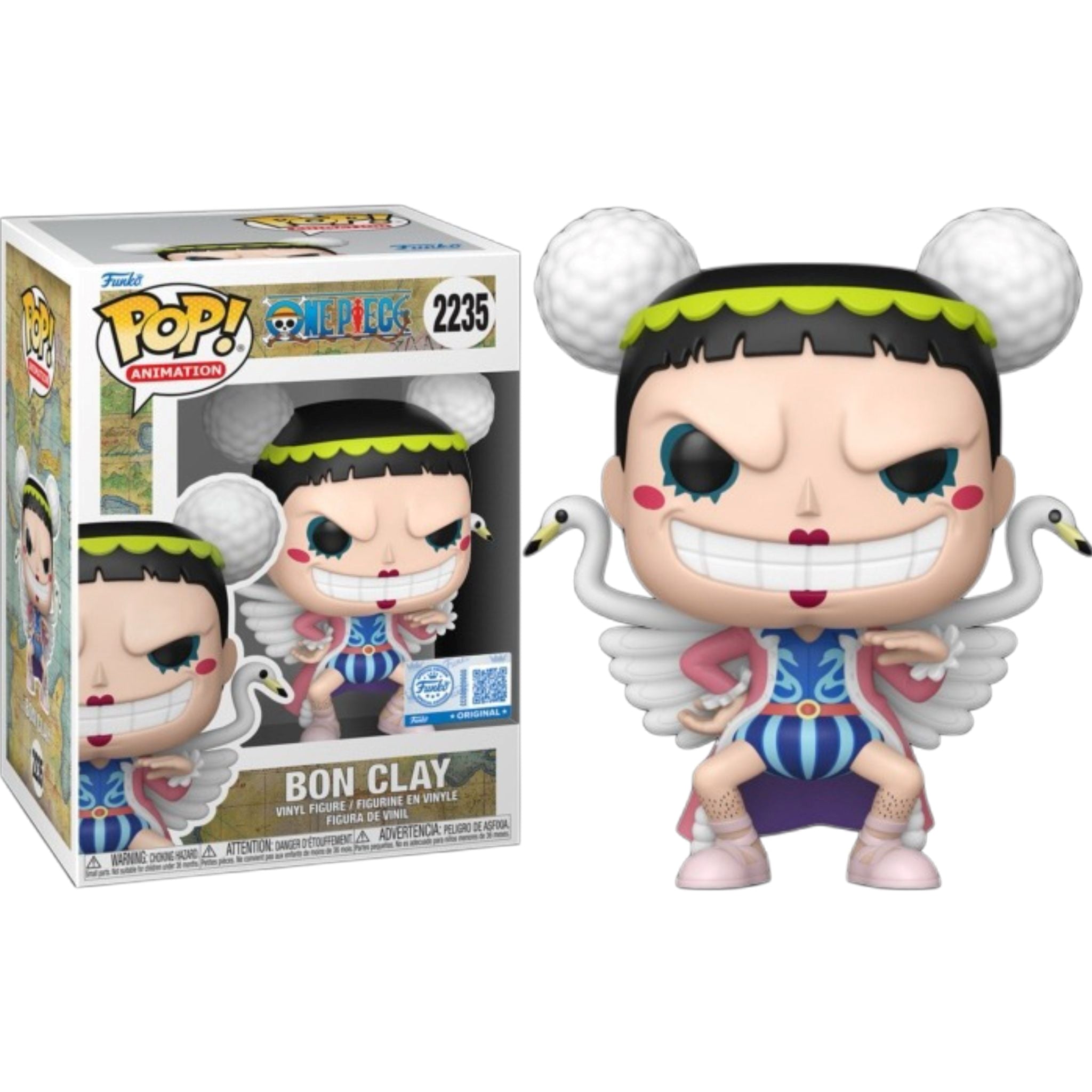 FUNKO POP Animation: One Piece - 2235 Bon Clay With Chase (Exclusive) 9cm Funko