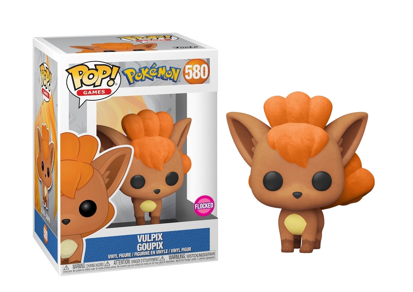 FUNKO POP Games: Pokemon - 580 Vulpix (Flocked) (Exclusive) 9cm Funko