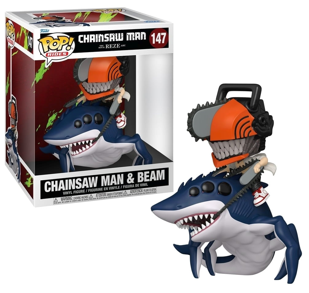 FUNKO POP Ride Animation: Chainsaw Man - 147 Chainsaw Man & Beam Funko