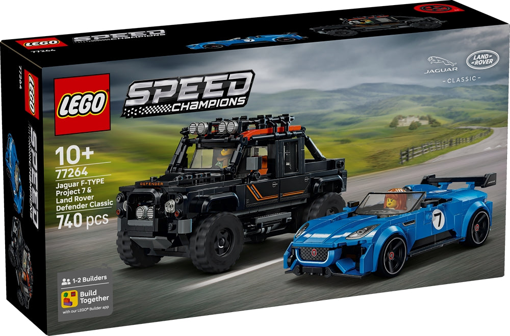 LEGO 77264 SPEED CHAMPIONS - Jaguar Project 7 e Land Rover Defender LEGO