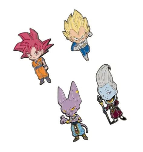 ERIK. SET DI 4 SPILLETTE DRAGON BALL SUPER SAGA BATTLE OF GODS ERIK.