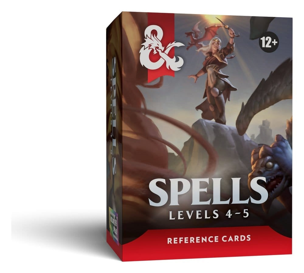 Dungeons & Dragons - Reference Cards: Spells (Levels 4-5) - ENG Wizards D&D