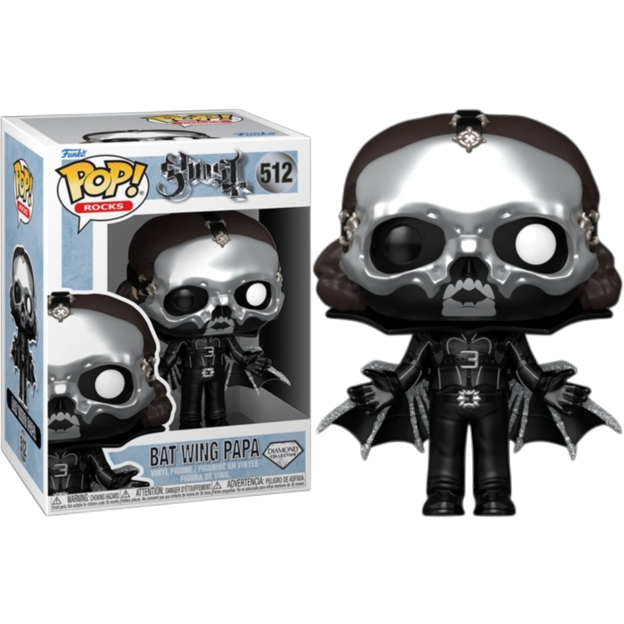 FUNKO POP Rocks: Ghost - 512 Bat Wing Papa (Glitter) 9cm Funko