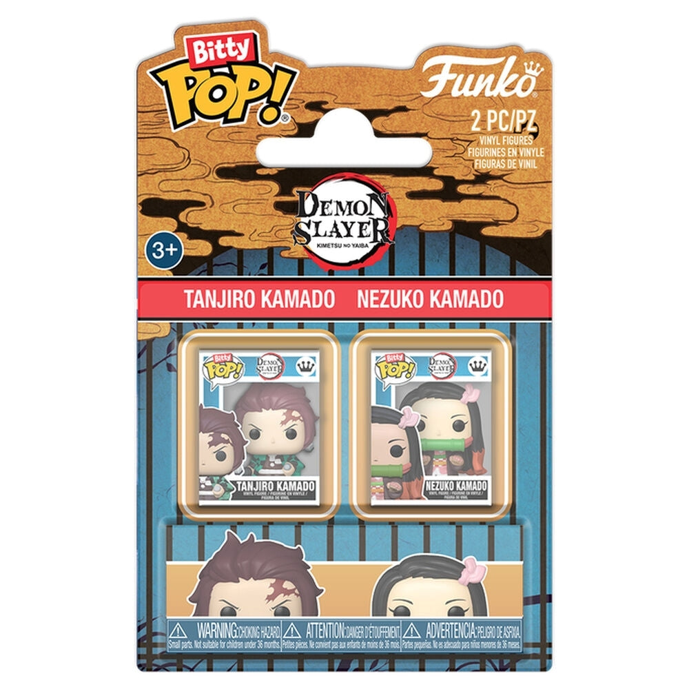 FUNKO Bitty POP 2-Pack Demon Slayer - Tanjiro Kamado & Nezuko Kamado Funko