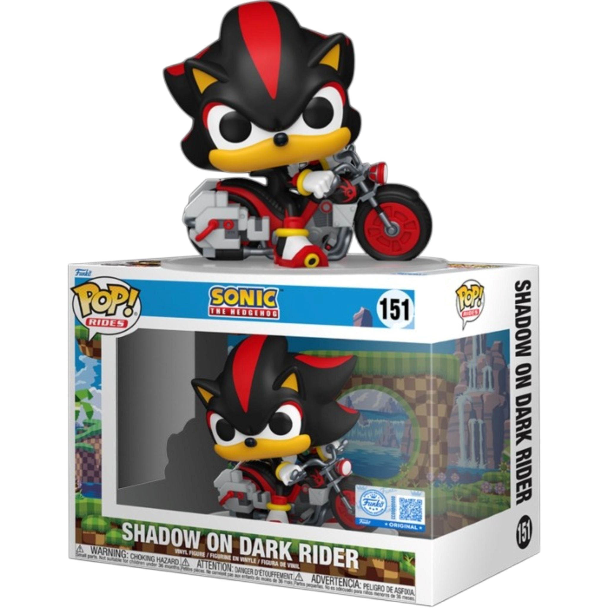 FUNKO POP Rides: Sonic The Hedgehog - 151 Shadow On Dark Rider (Exclusive) Funko