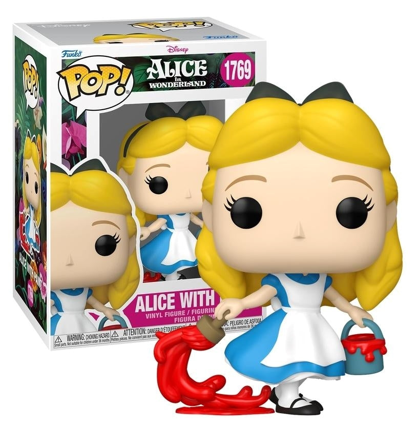FUNKO POP Disney: Alice In Wonderland - 1769 Alice With Paint 9cm Funko