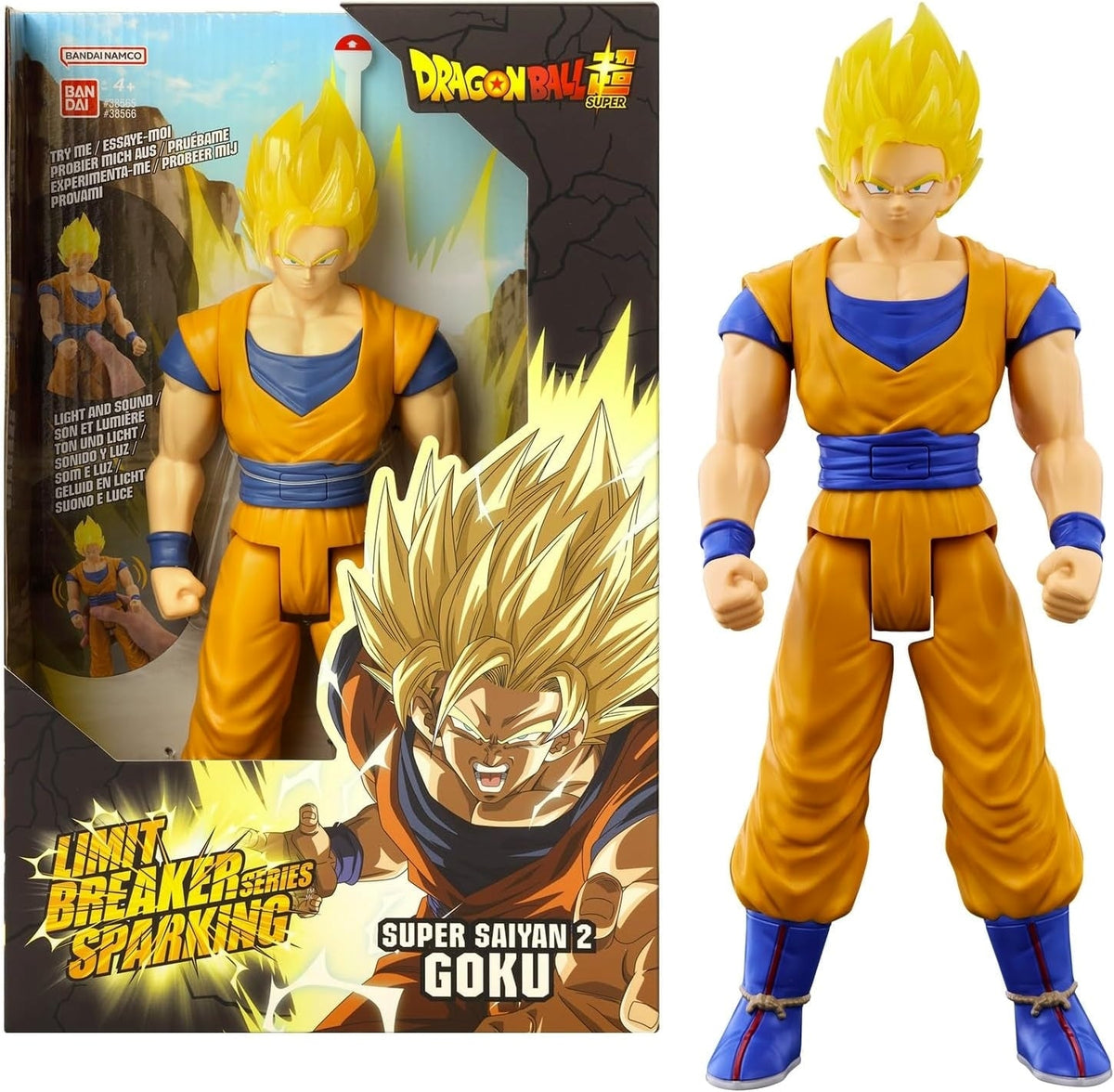 BANDAI RED Dragon Ball: Limit Breaker Sparking - Goku Super Sayan 2 30cm Bandai