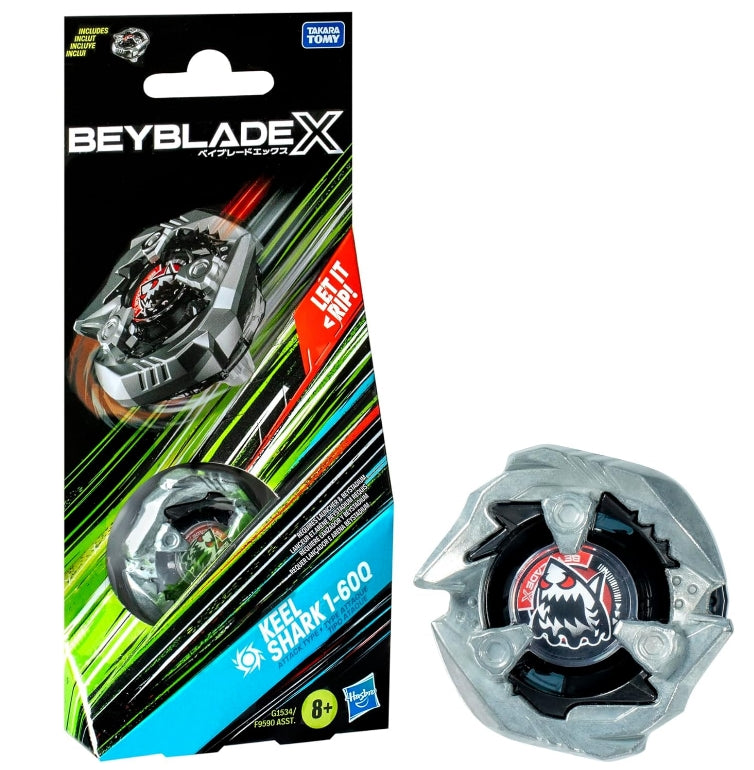 Hasbro BeyBlade X: Booster Single Top - Black Keel Shark (G1534) Hasbro