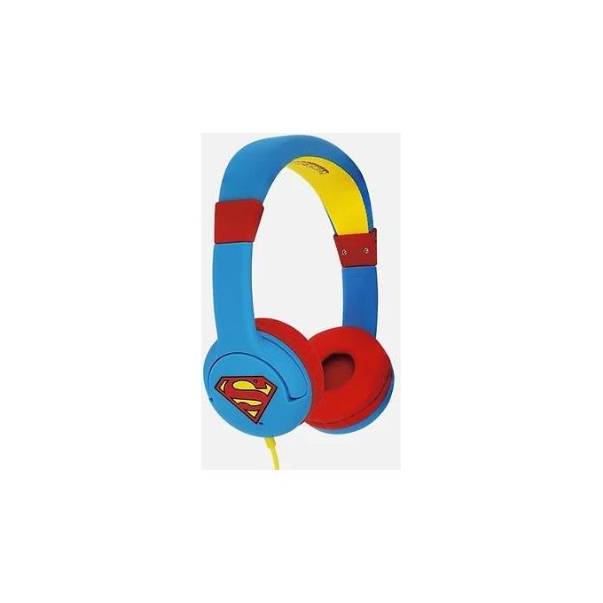 OTL Technologies Superman Man of Steel Cuffie Junior con Funzione Limitativa del Volume a 85Db per Bambini di Eta' 3-7 Anni - Disponibile in 3-4 giorni lavorativi