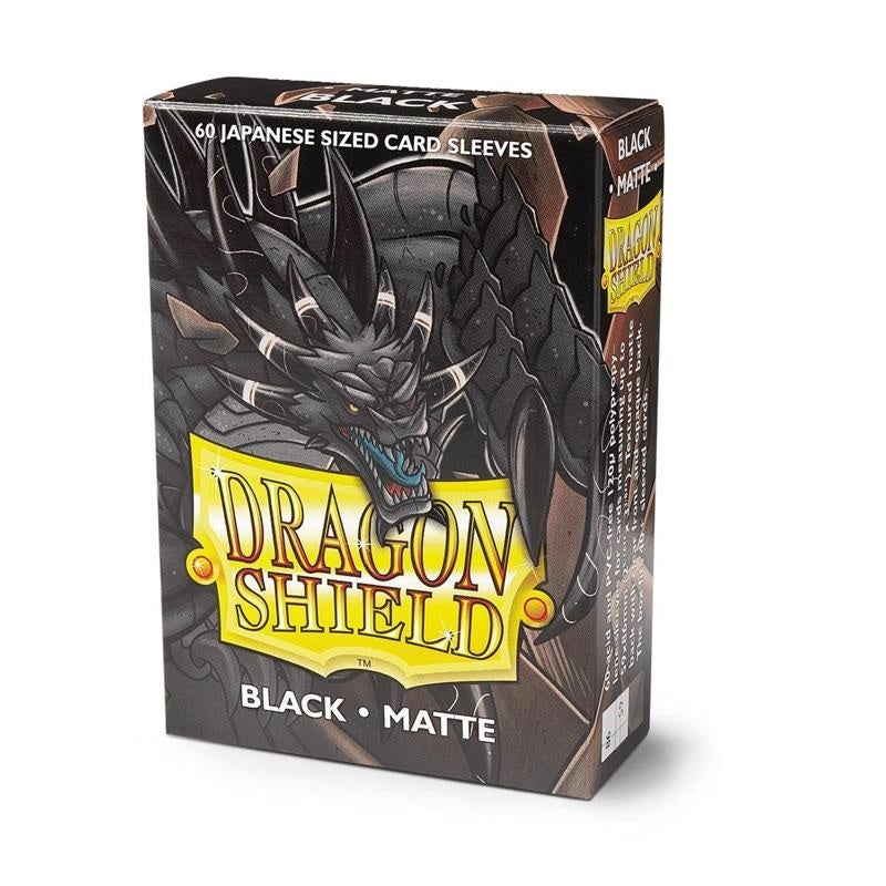 DRAGON SHIELD Small Sleeves - Japanese Matte Black (60 Sleeves) Dragon Shield